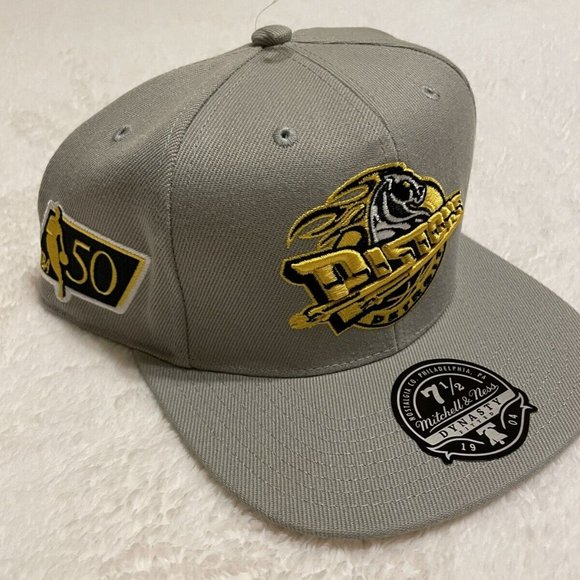 NWT Mitchell and Ness NBA Detroit Pistons NBA 50th Anniversay Cap 7 1/2 - Picture 2 of 5